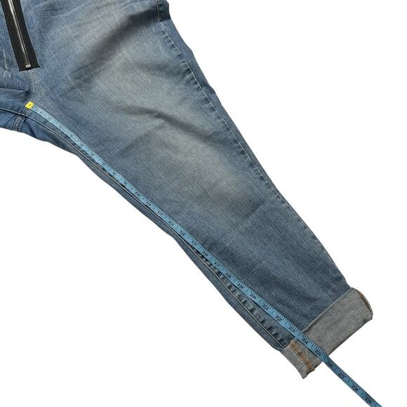 Good American Jeans Exposed Zip Good Waist Denim Pants Women's 22 Plus Size Cuff - Picture 6 of 13